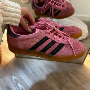 Adidas Pink Suede Sneakers